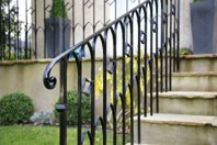 Diamond balustrade detail.