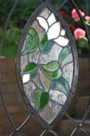 Stained glass detail.